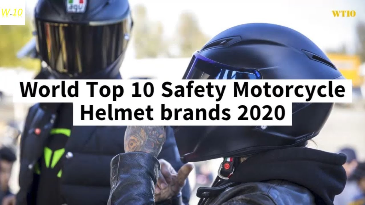 World Top 10 Safest Motorcycle Helmet Brands 2020 - YouTube