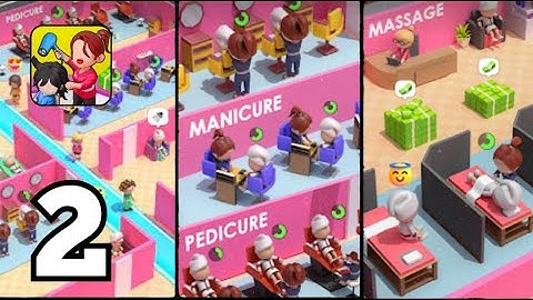 Salon Time - Gameplay Walkthrough Part 2 Stickman Idle Beauty Salon Manager (iOS, Android Gameplay)