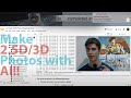 Create 2.5D/3D Photos using AI for FREE! -3D photography using context-aware depth inpainting-