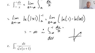 Improper Integrals (Calc BC Topic) pg 3, pt 1