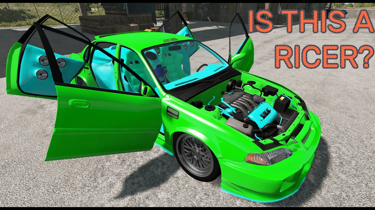 Is This A RIcer? Or The Prettiest Car Ever? - BeamNG.drive - 2000s Tuner Pessima