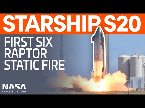 Ship 20 Six Raptor Static Fire Test | SpaceX Boca Chica