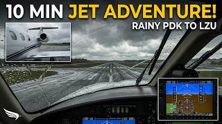 10 Minute Jet Flight Adventure! PDK to LZU Cessna CitationJet
