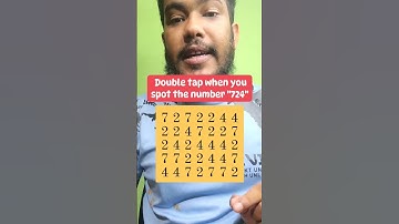 Observation Visual Test: 5 Seconds For You To Spot 724 .  #puzzle #shorts #ytshorts #puzzlegame