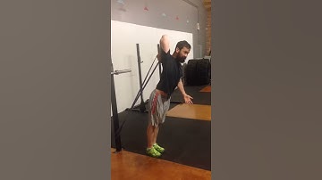 Tricep and lat stretch