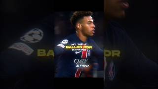 My Top 5 Ballon Dor Ranking    Montagem Supersonic super Slowed edit football ballondor
