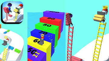 Ladder Run Marathon 3D (by VOODOO) Gameplay Walkthrough 1-20 Levels (Android, iOS)