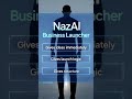 Start now with NazAI.Link in Bio #ai #tech #techtech #video #facts #technopreneurship #viral
