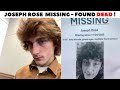 Joseph Rose Found Dead After Disappearing for Weeks | What We Know So Far