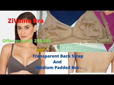 Zivame Bra//Transparent Back Strap & Medium Padded Bra Review In Assamese 