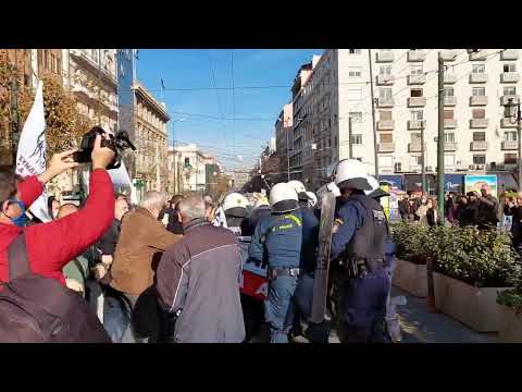 Επίθεση ΜΑΤ στους εργαζόμενους των ΟΤΑ