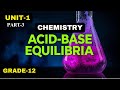 CHEMISTRY |GRADE 12 |UNIT 1 |PART 3/| MASTER IONIC EQUILIBRIUM: PH, POH, WEAK ACIDS & BASES