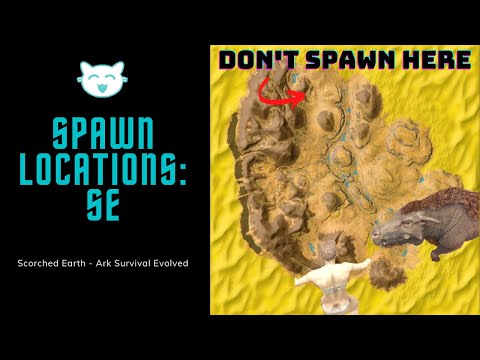 SPAWN LOCATIONS : SCORCHED EARTH : Ark Survival Evolved