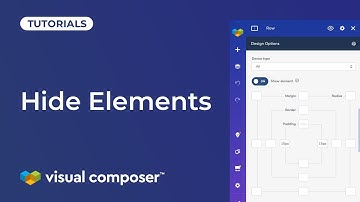 How to Hide Elements in Visual Composer