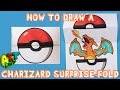 How to Draw a CHARIZARD SURPRISE FOLD!!!