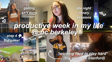 COLLEGE WEEK IN MY LIFE I uc berkeley college diaries