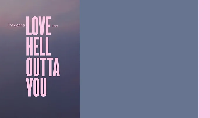 Lewis Capaldi - Love The Hell Out Of You (From 'It Ends With Us') (Official Lyric Video)