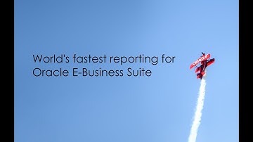 Blitz Report introduction Link with oracle EBS r12