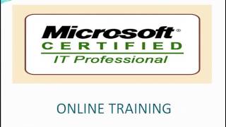 The Best MCITP Online Training | MCITP Training Classes.
