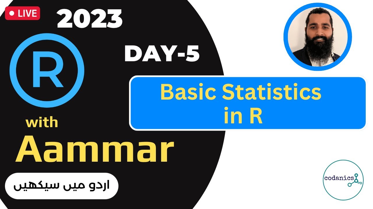 data modelling with r | statistical modelling in r | r... Statistics in R- 7-Days Workshop on R and Rstudio (day-5) - YouTube