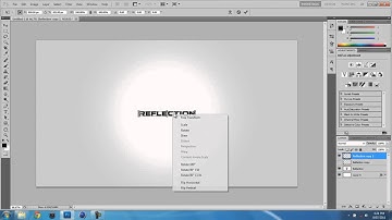 Photoshop - Reflective and Glossy Text Tutorial