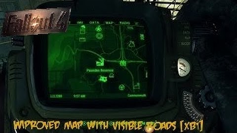 Fallout 4 Xbox One Mods|Improved Map With Visible Roads [XB1]