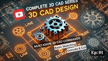 Must-Know 3D CAD Commands | Ep 1: Line, Circle, Extrude & Cut – Step-by-Step Guide | Solid Edge