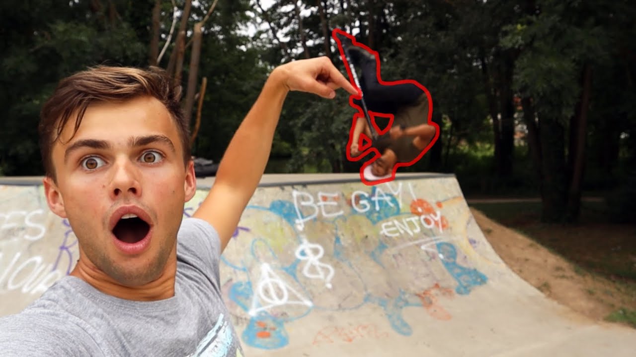 He Flipped the Gap Skateboard meet scooter YouTube