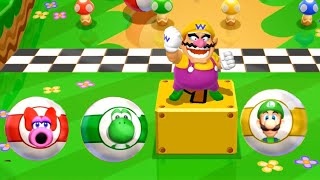Mario Party 9 -  Wario Vs Birdo Vs Yoshi Vs Luigi Master Difficulty| Cartoons Mee