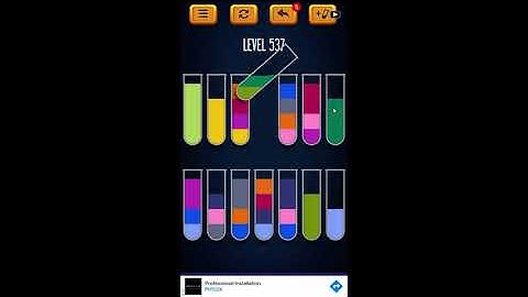 Water Sort Puzzle - Color Liquid Sorting Game Level 537 Solution