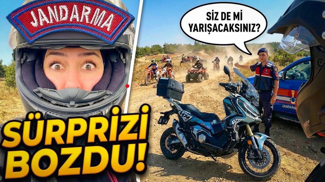 JANDARMA SÜRPRİZİ BOZDU! - HONDA X-ADV 750 ile Enduro Yarışı Macerası