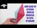 Como hacer un octaedro modular irregular en origami