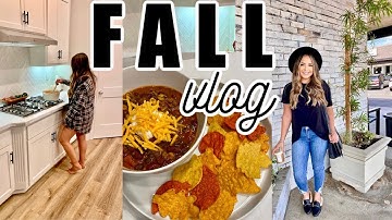 FALL VLOG| Chili Recipe + Trader Joe