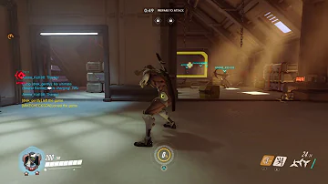 Overwatch Widowmaker and tracer interaction