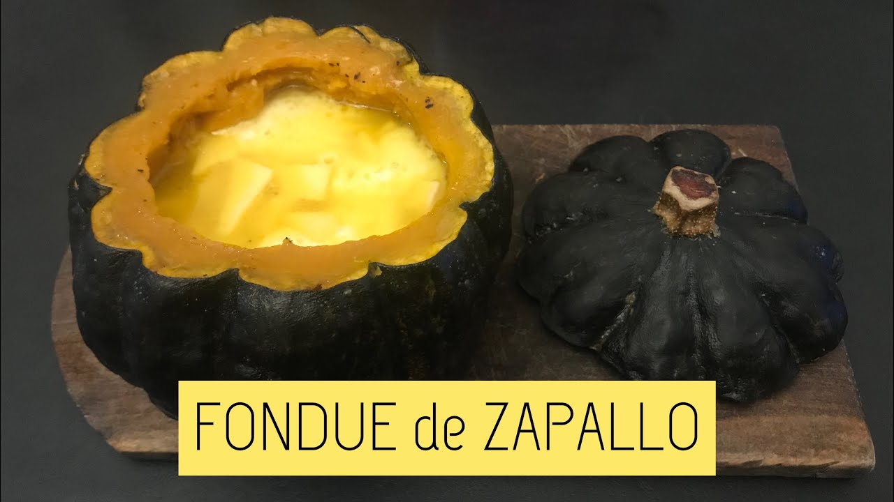 Receta “FONDUE de ZAPALLO y QUESO” fácil y paso a paso 🎃 🧀 🫕 YouTube