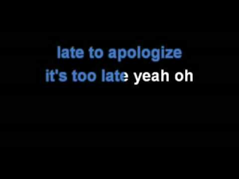 one republic apologize karaoke