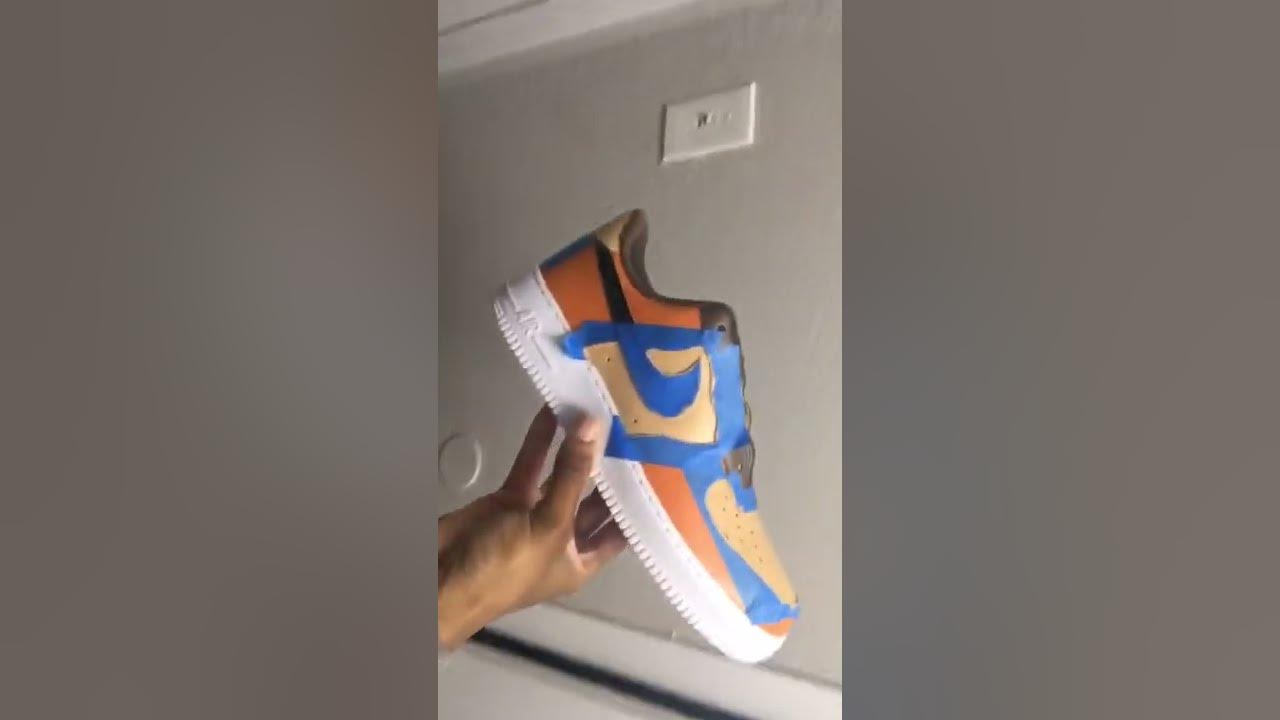 Flintstones custom on Air Force 1s - YouTube