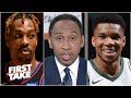 'Grow the hell up!' - Stephen A. on Dwight Howard taking issue with Giannis celebrating | First Take