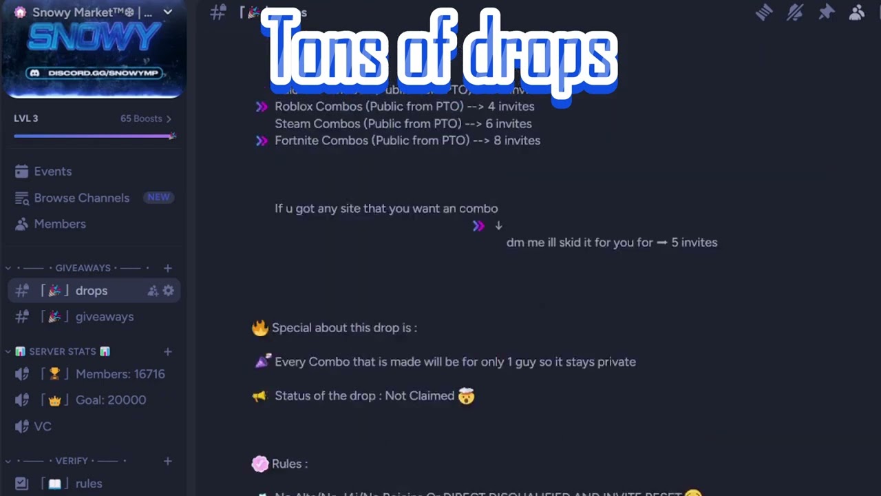 Snowy's Market For All of Your Account Needs