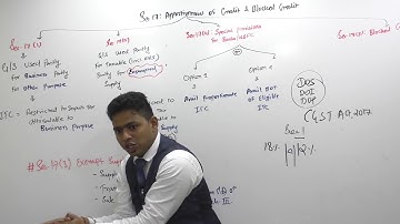 Lecture 82: GST2018_C6,sec17-Apportionment of credit,Part3_By CA Ram Patil (CA,CS,CMA)