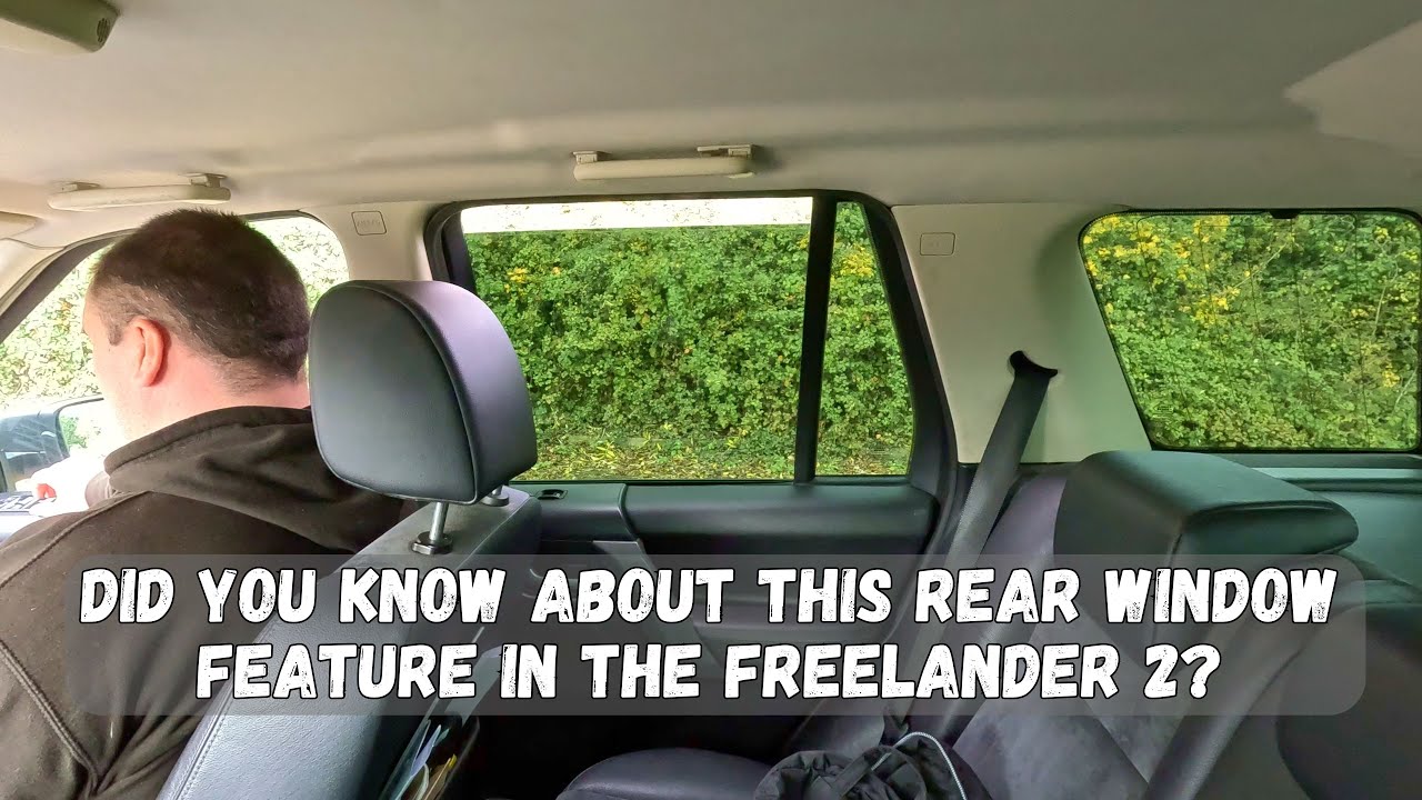 A COOL Little Feature On The Rear Windows On The Land Rover Freelander 2