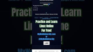 Practice & Learn Linux online For Free @MyWebUniversity.com #learnlinux #mywebuniversity #free