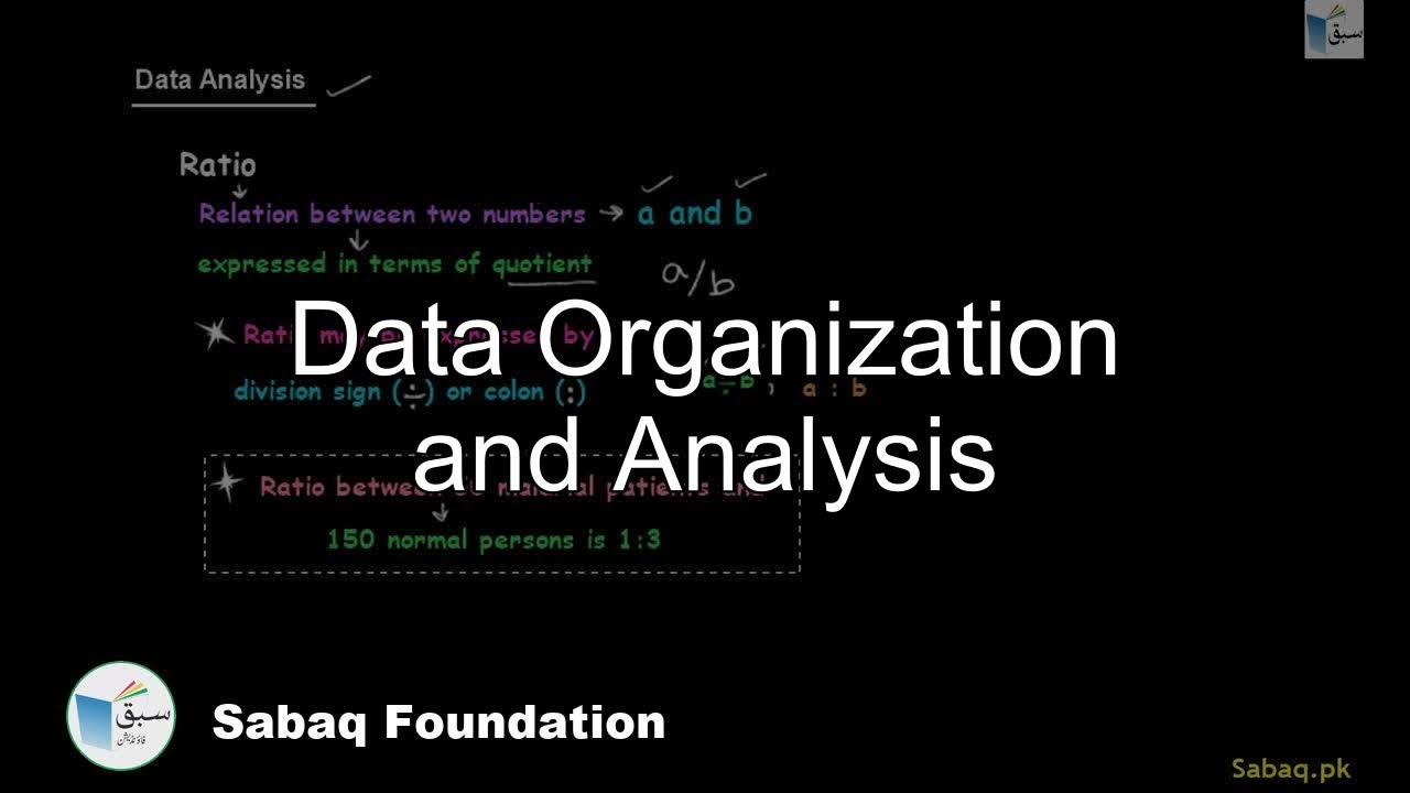 Data Organization and Analysis, Biology Lecture | Sabaq.pk - YouTube