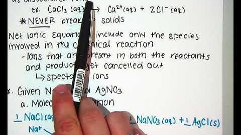 U3.A4 Net Ionic Equations Part 1 Video Notes