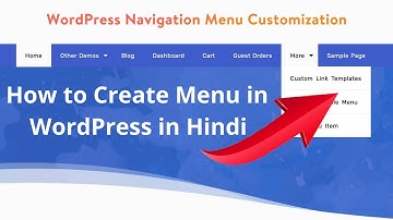 How to Create Menu in WordPress in Hindi | WordPress me menu Kaise banaye? | WordPress Tutorial