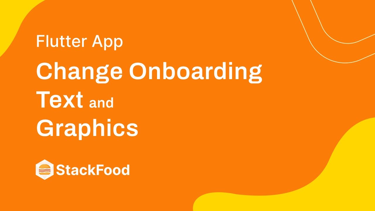 How to Change Onboarding Text and Graphics in StackFood? - YouTube