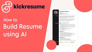 How to build resume using artificial intelligence | Kickresume