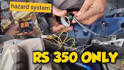 Hazard flasher installation | tvs ntorq | modification