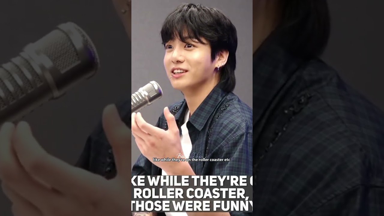 Jungkook Saw The Video Of An Army Watching His Live On Rollercoaster 😂 -  Youtube