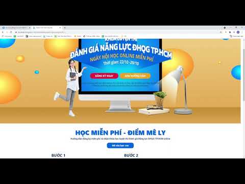 Hướng dẫn nhận miễn phí Khóa học online Đánh giá năng lực ĐHQG TP.HCM